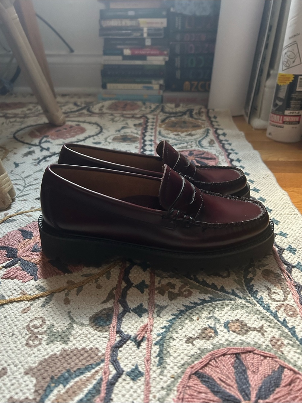 G.H. Bass Penny Loafers (Wine) - Women’s Dress Casual - Picture 2 of 5